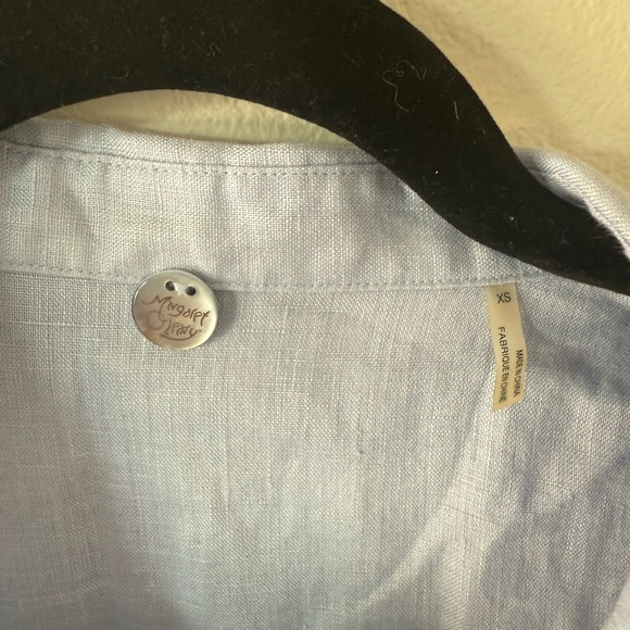 Margaret O'Leary Sky Blue Button-Up Blouse - Picture 2 of 5
